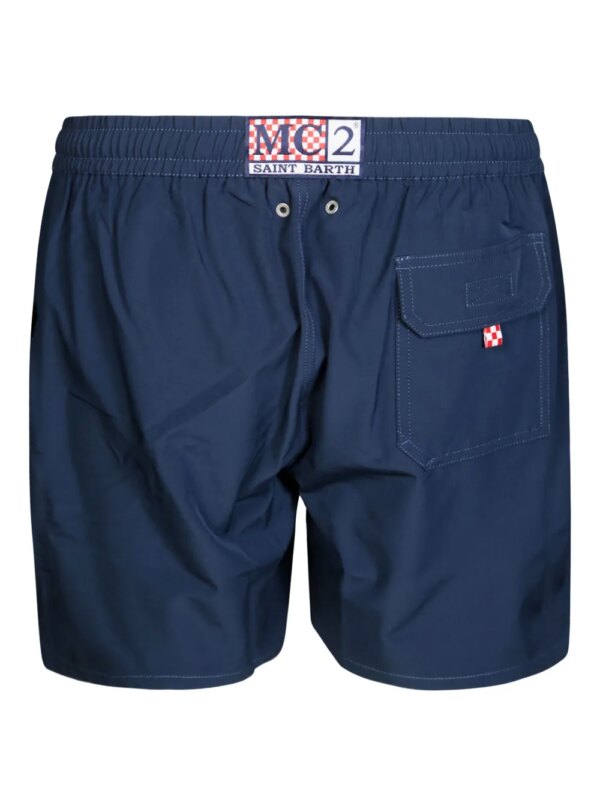 MC2 Saint Barth Zwembroek met trekkoordtaille - Blauw