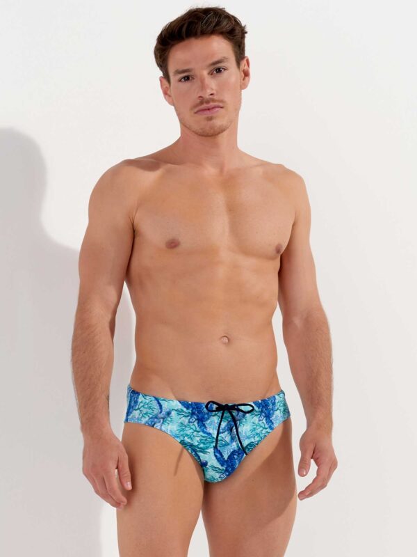 HOM - Swim Mini Briefs - Tartane - blauw, Maat:L
